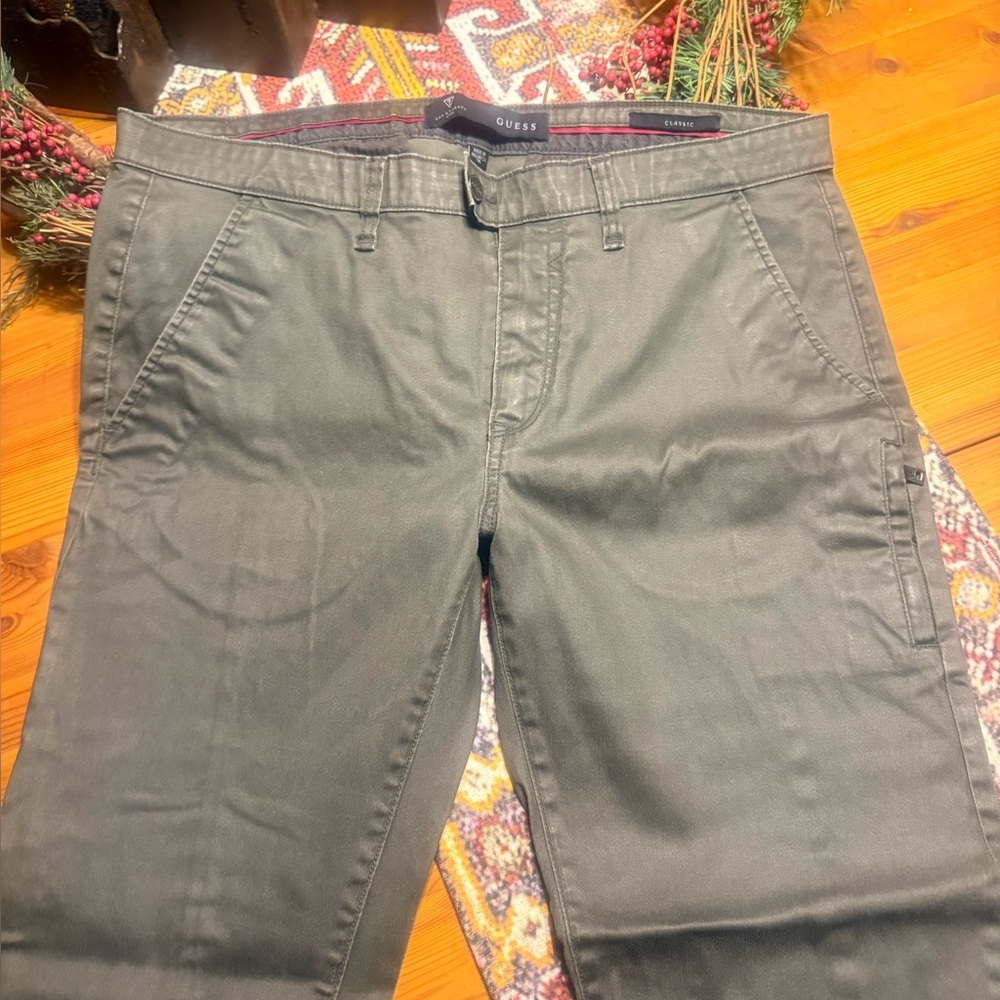Guess Khaki Green Trousers